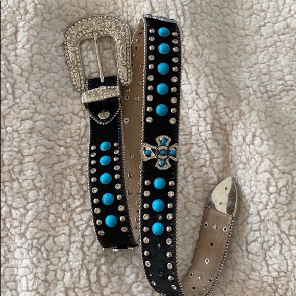 BHW women’s Black Cowhide Belt - Picture 3 of 5